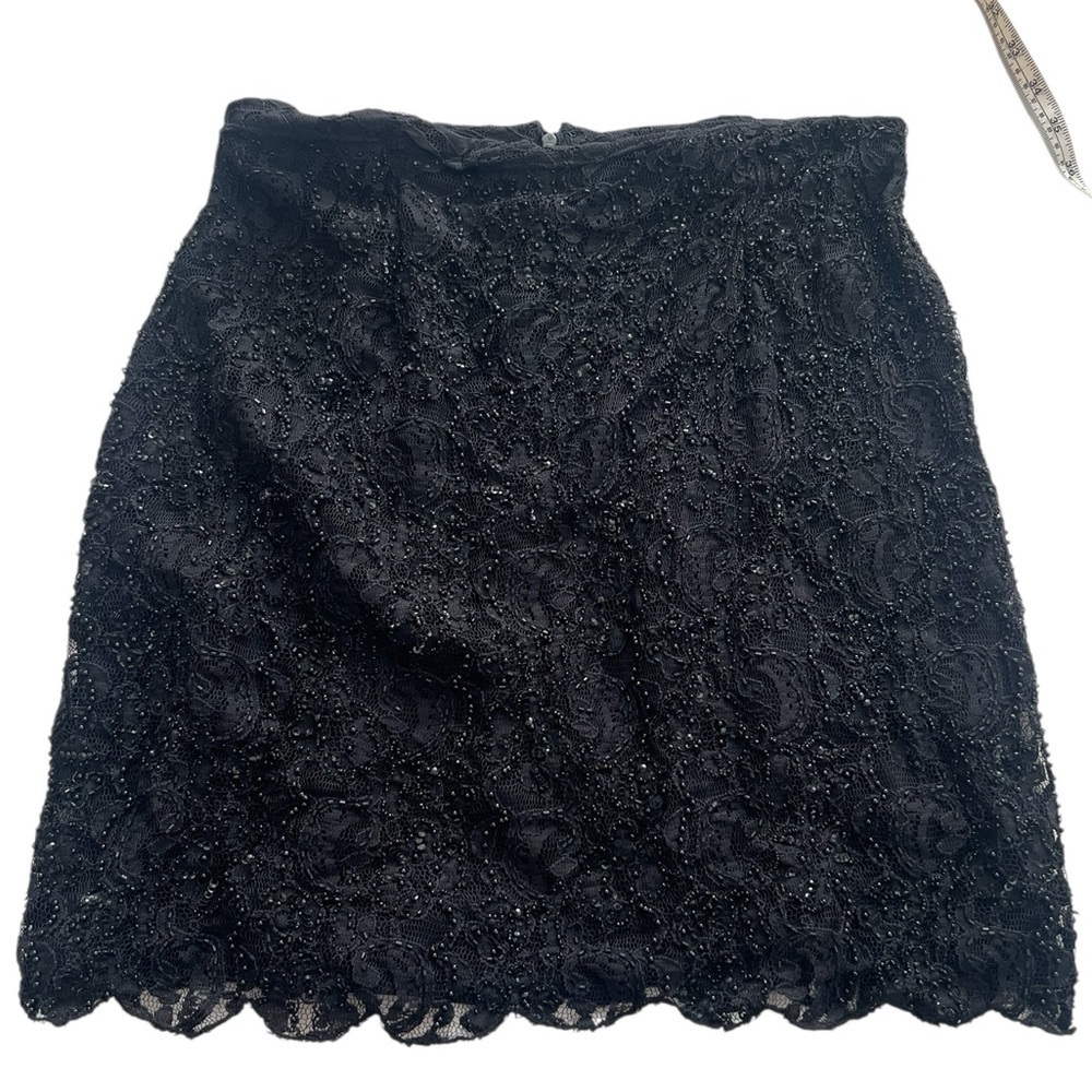 Beaded lace skirt